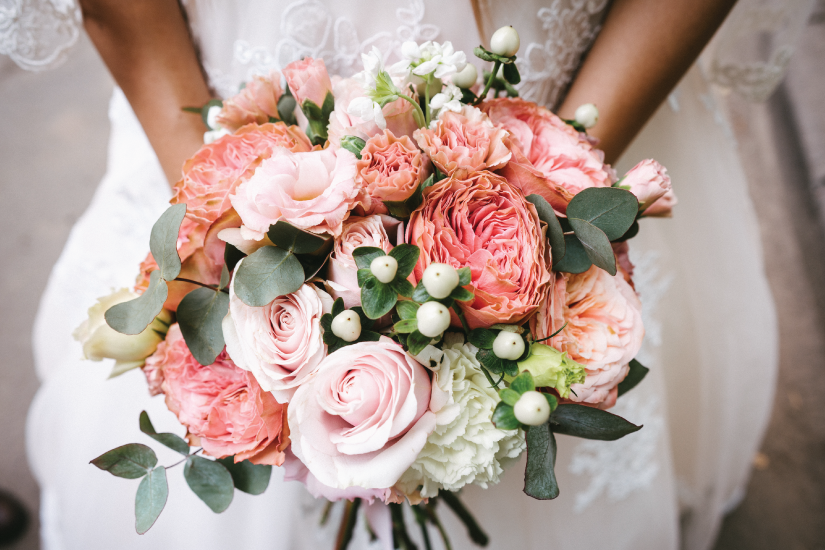 Elegant floral wedding bouquet