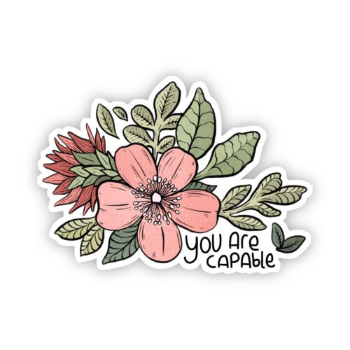 Spring Flowers Clear Sticker